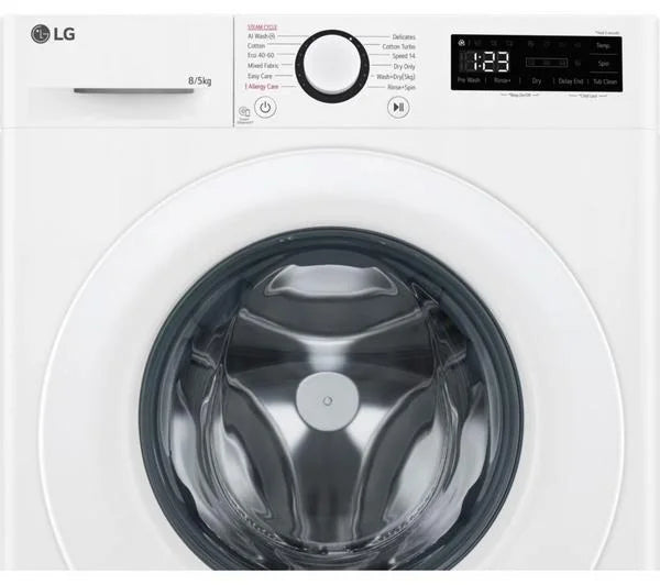 LG AI Direct Drive FWY385WWLN1 8 kg Washer Dryer Nibeza Style