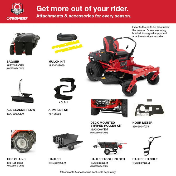 Troy-Bilt Mustang Z46 Zero-Turn Riding Lawn Mower Nibeza Style