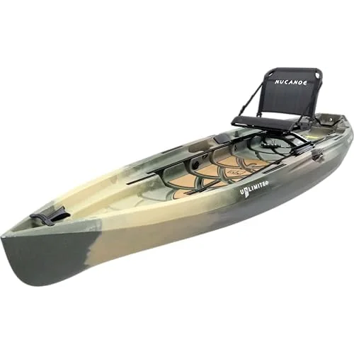 NuCanoe Unlimited Sit-on-Top Fishing/Hunting Kayak (Pivot Pedal Drive/EPS Trolling Motor Compatible) Nibeza Style