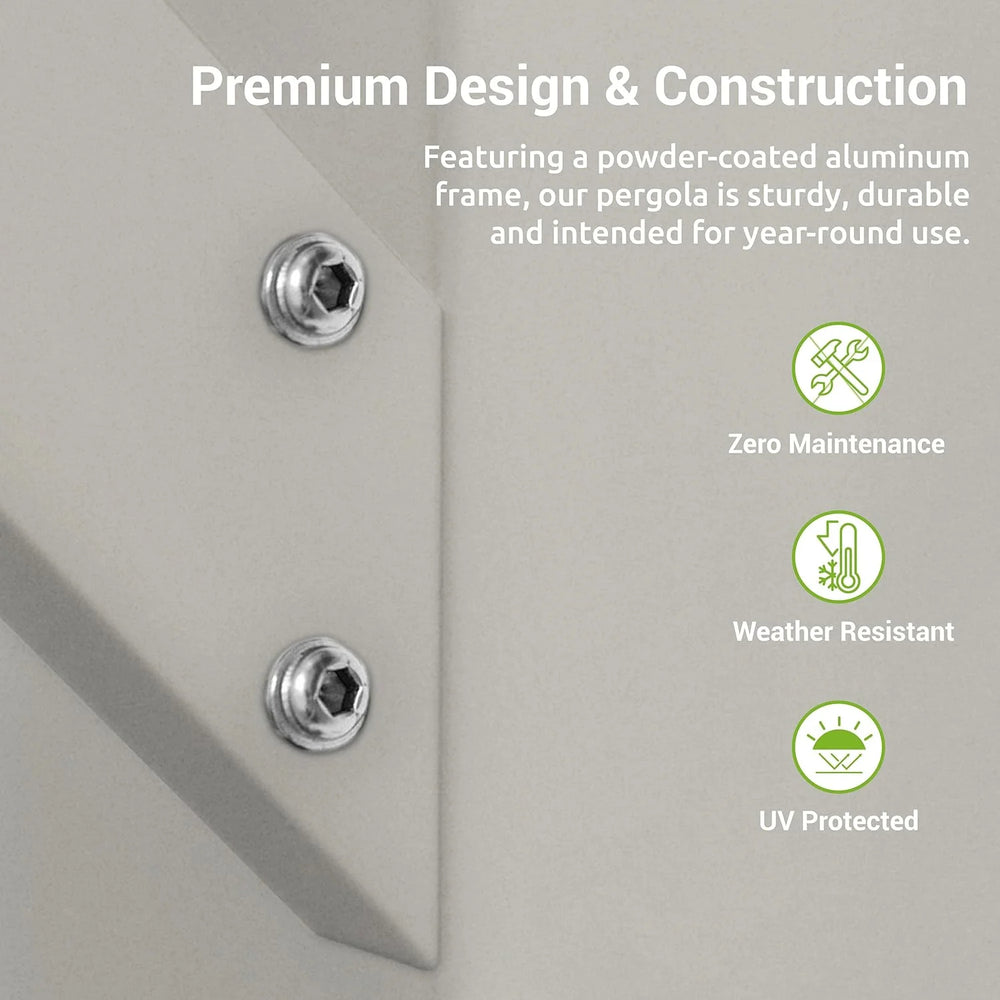 Paragon Outdoor Florence Freestanding Pergola PR100N1 Nibeza Style