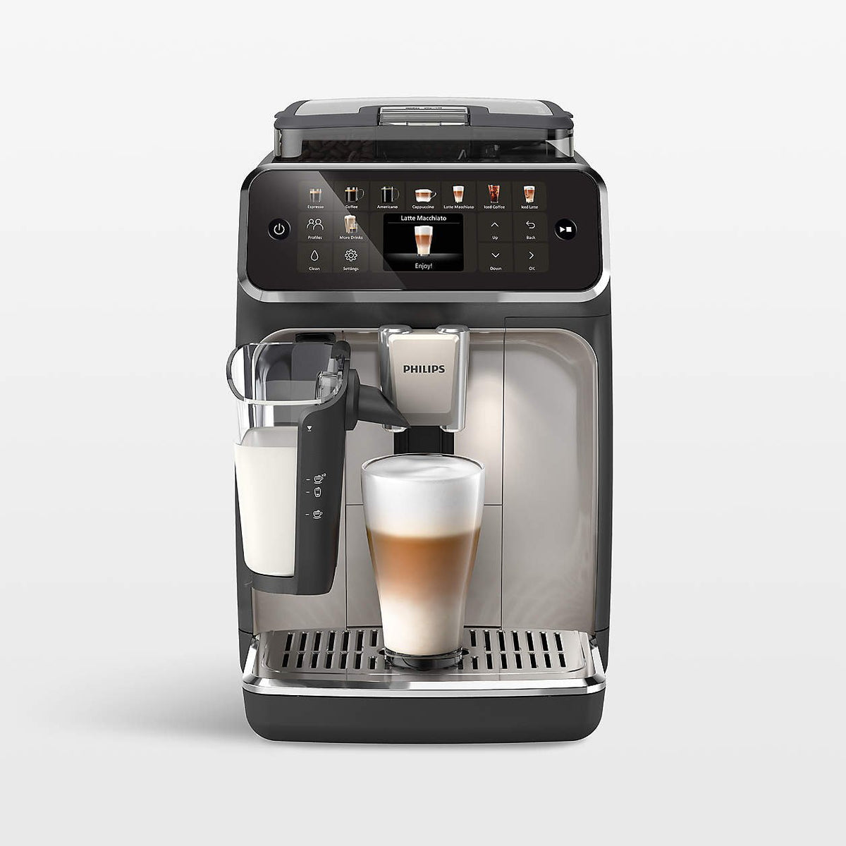Philips 5500 Series Fully-Automatic Espresso Machine with LatteGo & Iced Coffee Nibeza Style
