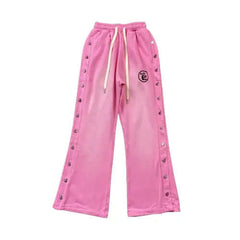 Pink Waxed Sweatpant-NIBEZA Apparels-Nibeza Style