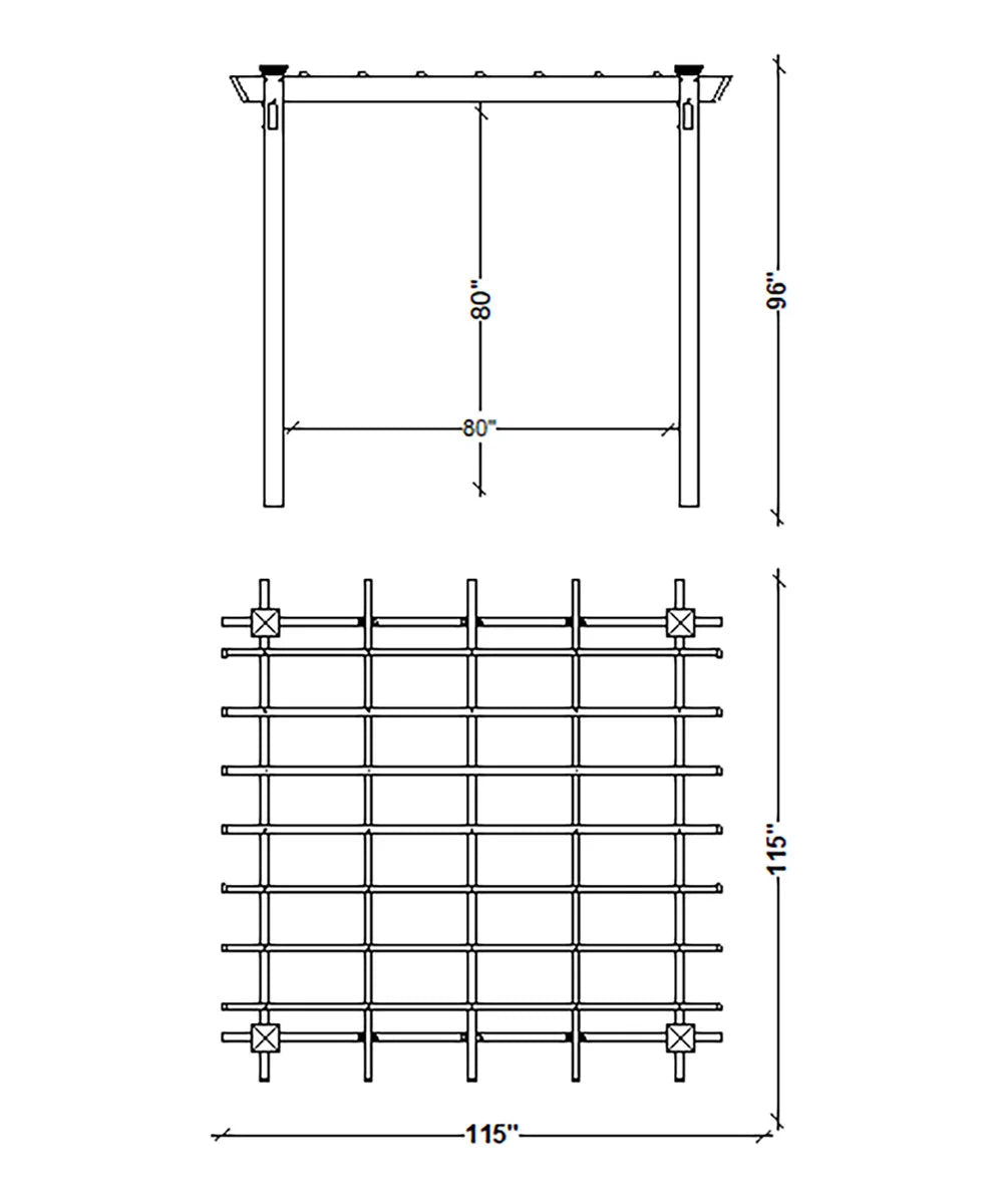 Red Barrel Studio Queensbrook Taquarius Pergola Nibeza Style