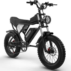 Ridstar Electric Bike for Adults 1500w 33mph,48v 20ah Electric Bicycle,20″ Fat Tire,7-Speed Mountain Bike Ul2849 Nibeza Style