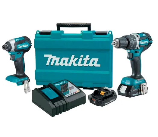 18V Compact Makita Lithium-Ion Brushless Cordless Combo Kit XT269R Nibeza Style
