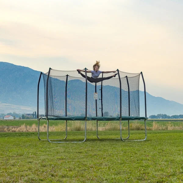 Skywalker 14′ Rectangle Trampoline with Enclosure Nibeza Style