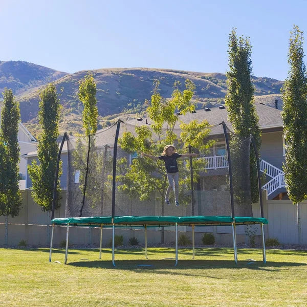 Skywalker 15′ Rectangle Trampoline with Enclosure Nibeza Style