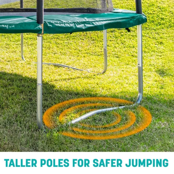 Skywalker 15′ Rectangle Trampoline with Enclosure Nibeza Style