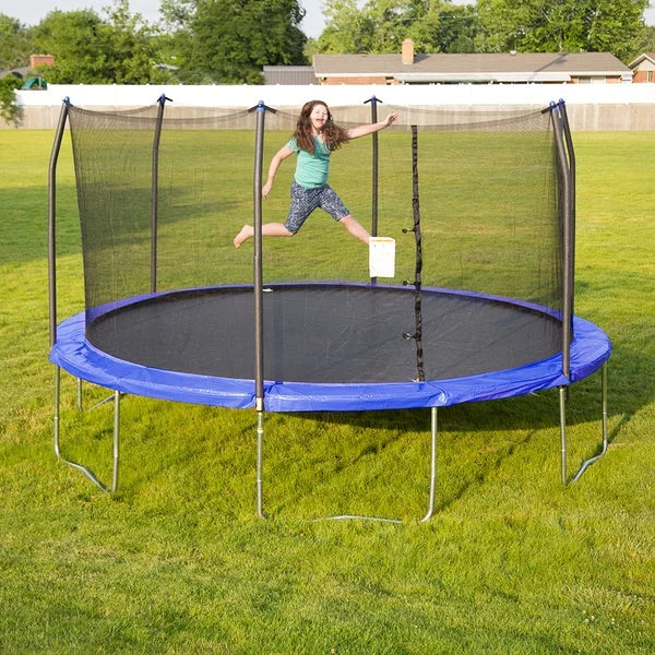 Skywalker 15′ Rectangle Trampoline with Enclosure Nibeza Style