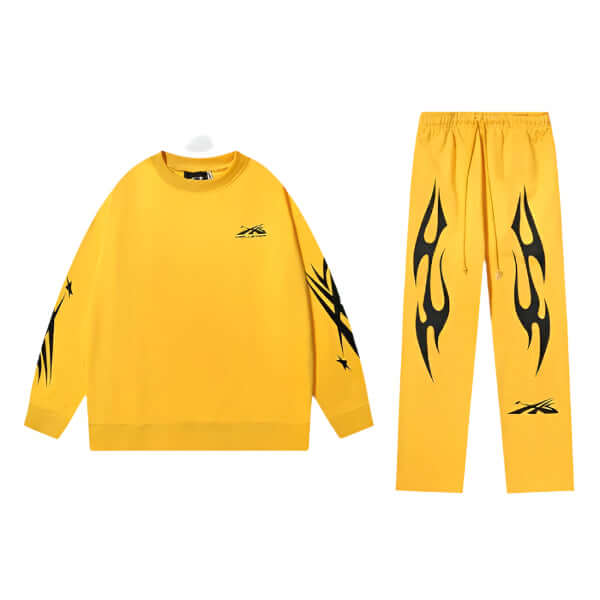 Sports Tracksuit Yellow-NIBEZA Apparels-Nibeza Style