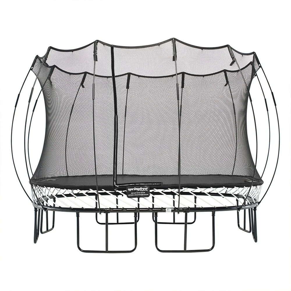 Springfree Kids 11 ft. Outdoor Large Square Trampoline with Enclosure Nibeza Style