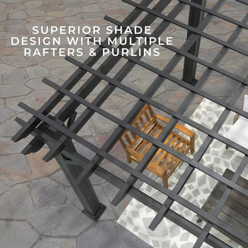 Stratford Traditional Steel Pergola Nibeza Style