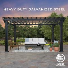 Stratford Traditional Steel Pergola Nibeza Style