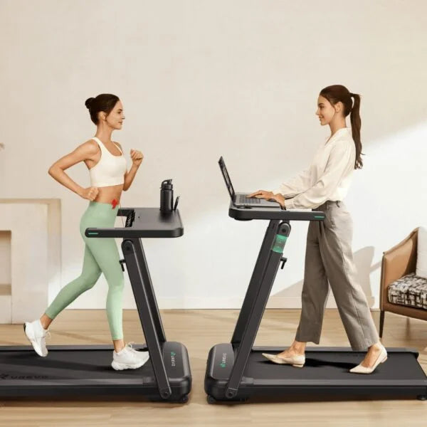 Urevo Foldi 3S Treadmill with Adjustable Desk Nibeza Style