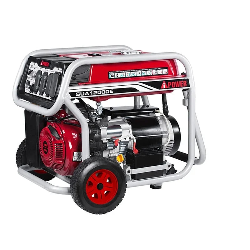 A-iPower 12000 Watt Portable Gas Powered Generator with Electric Start and Wheel Kit Nibeza Style