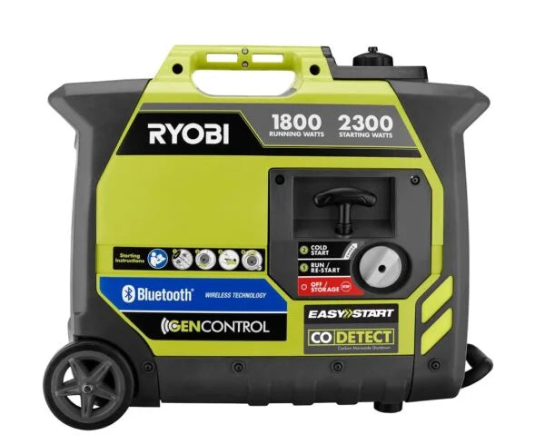 Ryobi 2,300-watt petrol inverter with recoil start and Bluetooth Nibeza Style