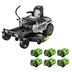EGO Power+ Z6 ZT5207L 52 in. 56 V Battery Zero Turn Riding Mower Kit (Battery & Charger) W/ SIX 12.0 AH BATTERIES Nibeza Style