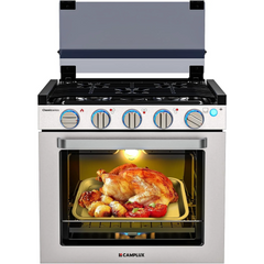 Camplux 21 Inches RV Stove Gas Range Oven 3 Burners Cooktop Nibeza Style