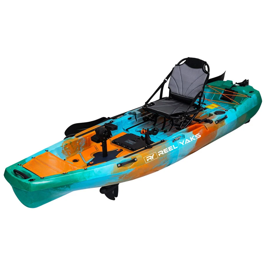 10ft Radar Modular Propeller Drive Pedal Fishing Kayak | 430lbs Capacity | 2 Piece Nibeza Style