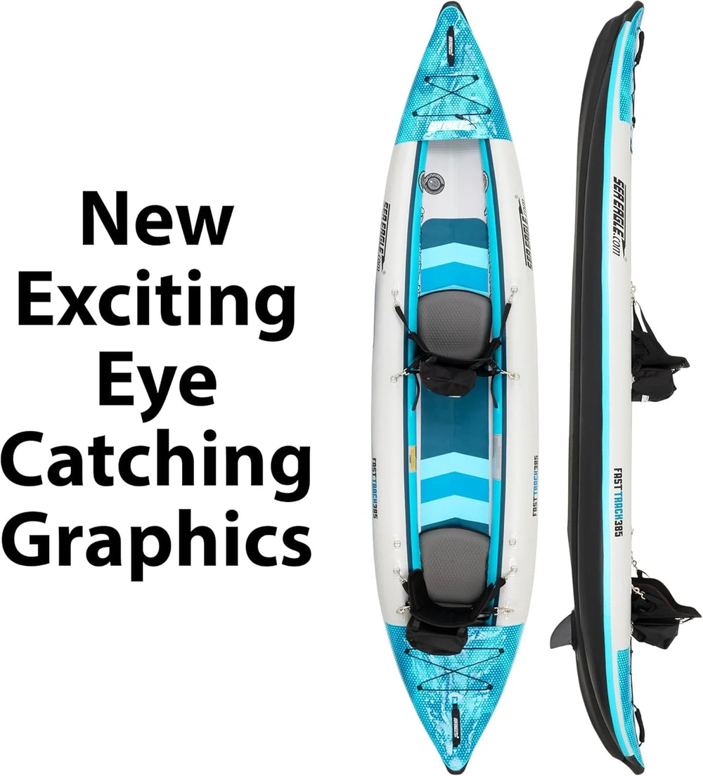 Sea Eagle 385ft FastTrack™ V-bottom Inflatable Kayak Nibeza Style