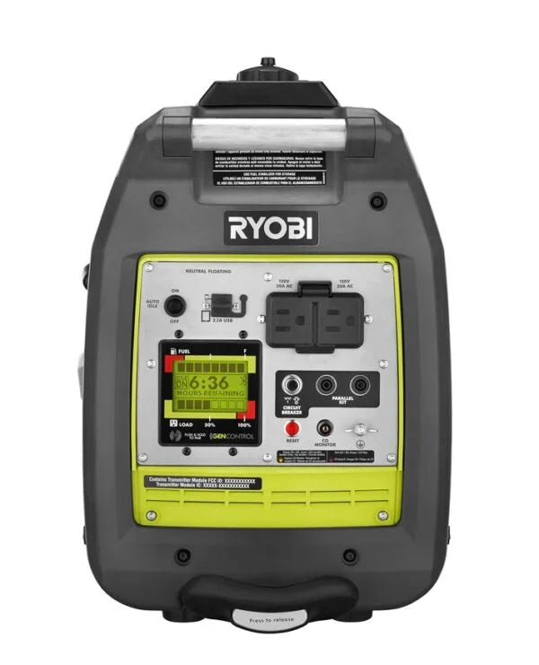 Ryobi 2,300-watt petrol inverter with recoil start and Bluetooth Nibeza Style