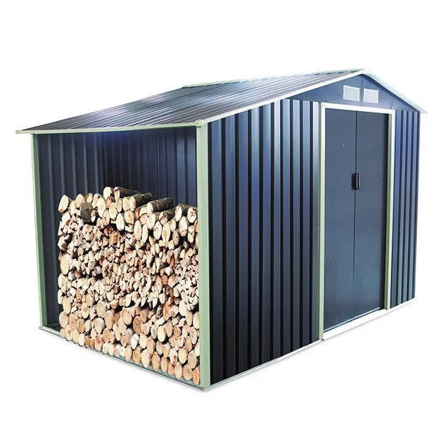 Gardiun Ontario 5.31m² Garden Shed Grey 278 x 191 x 195 cm Nibeza Style