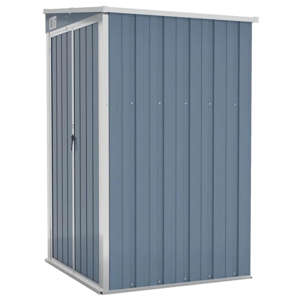 VidaXL Garden Shed Galvanized Steel Nibeza Style