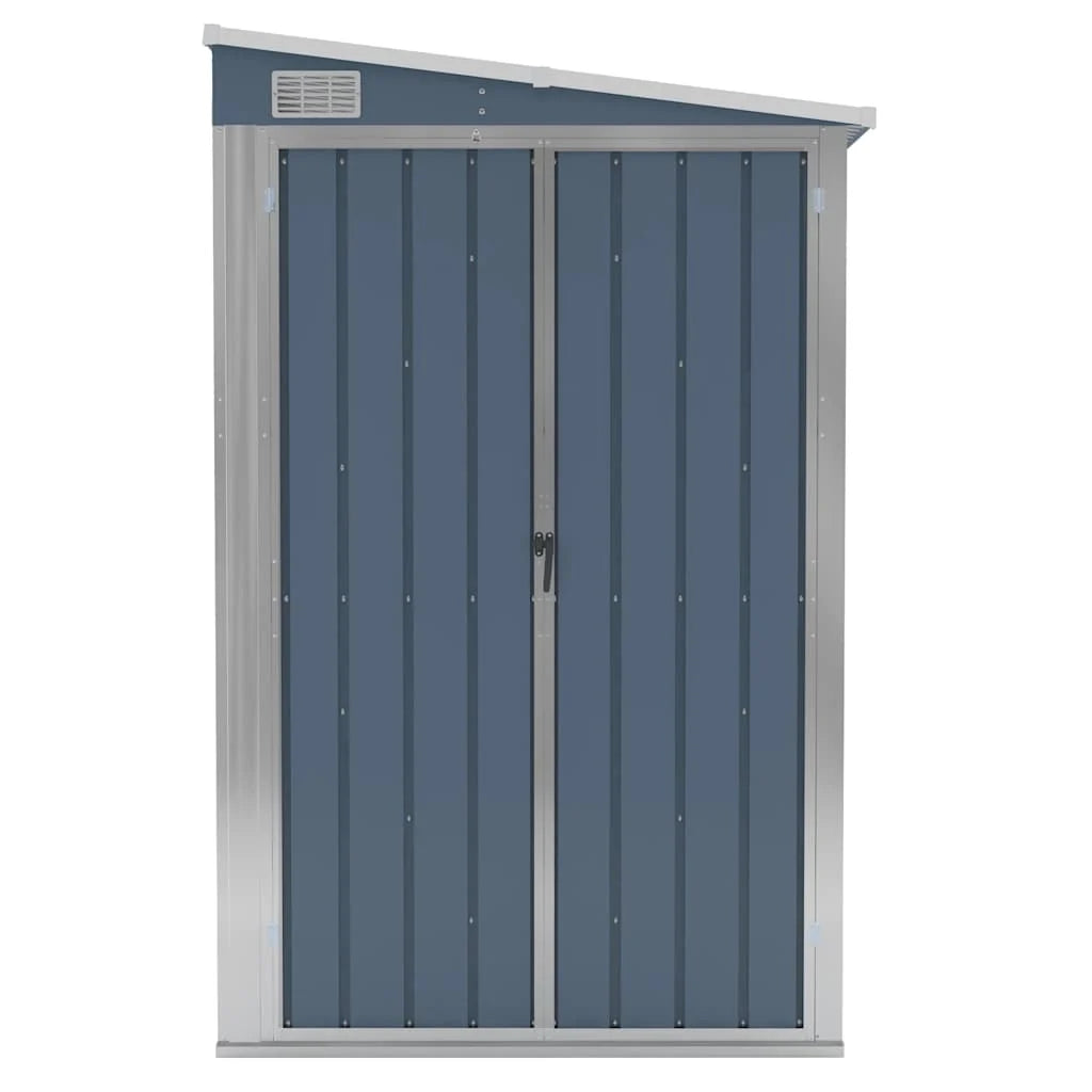 VidaXL Garden Shed Galvanized Steel Nibeza Style
