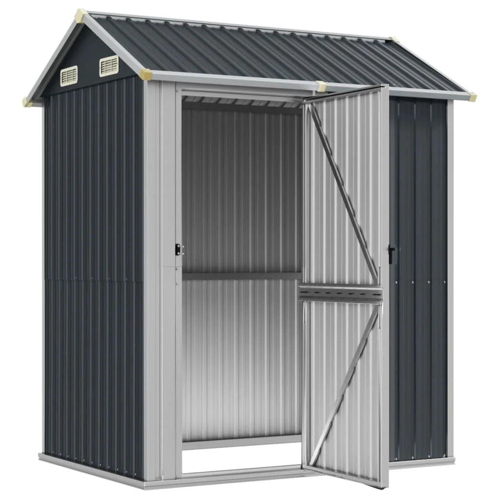 Vidaxl Garden Shed 192×152.5x237cm Galvanized Steel Nibeza Style