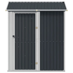 Vidaxl Garden Shed 192×152.5x237cm Galvanized Steel Nibeza Style