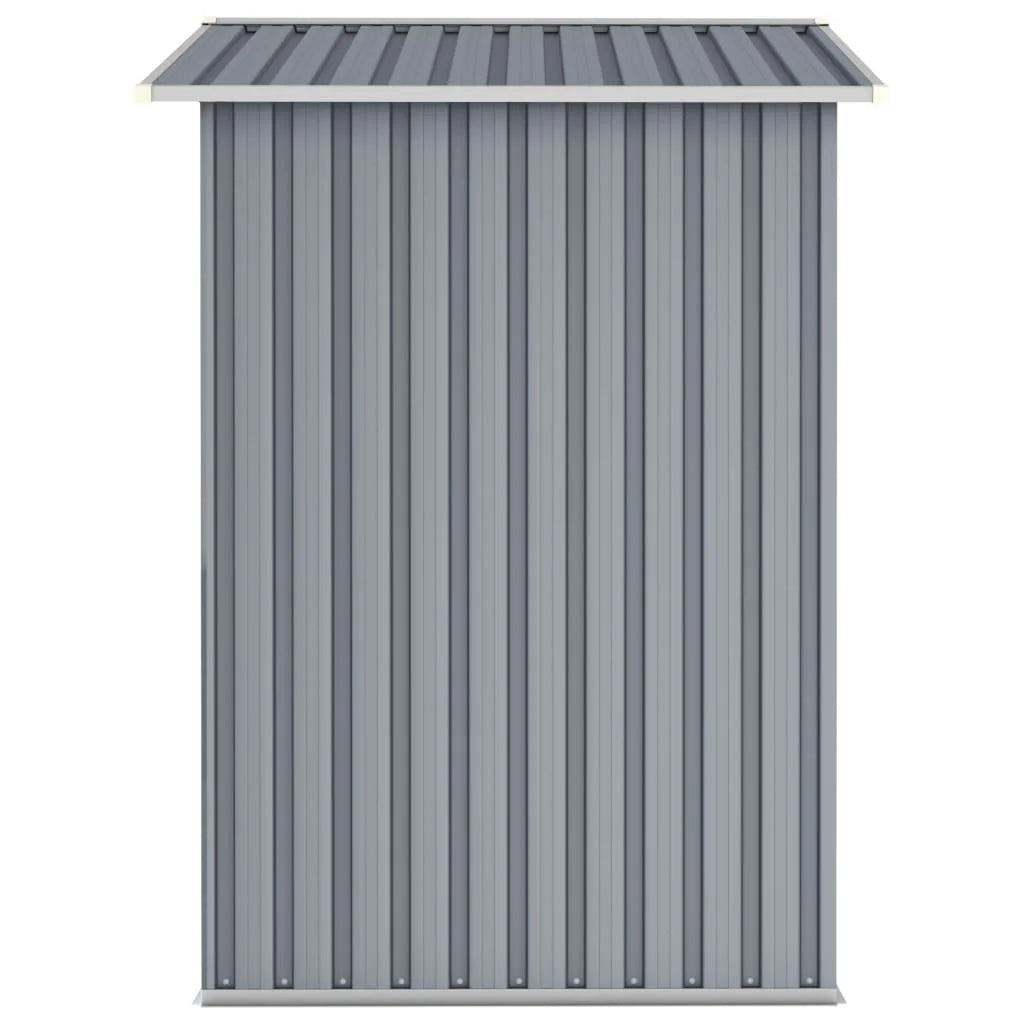 vidaXL Garden Shed 205x129x183 cm Galvanized Steel Nibeza Style