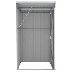 VidaXL Garden Shed Galvanized Steel Nibeza Style