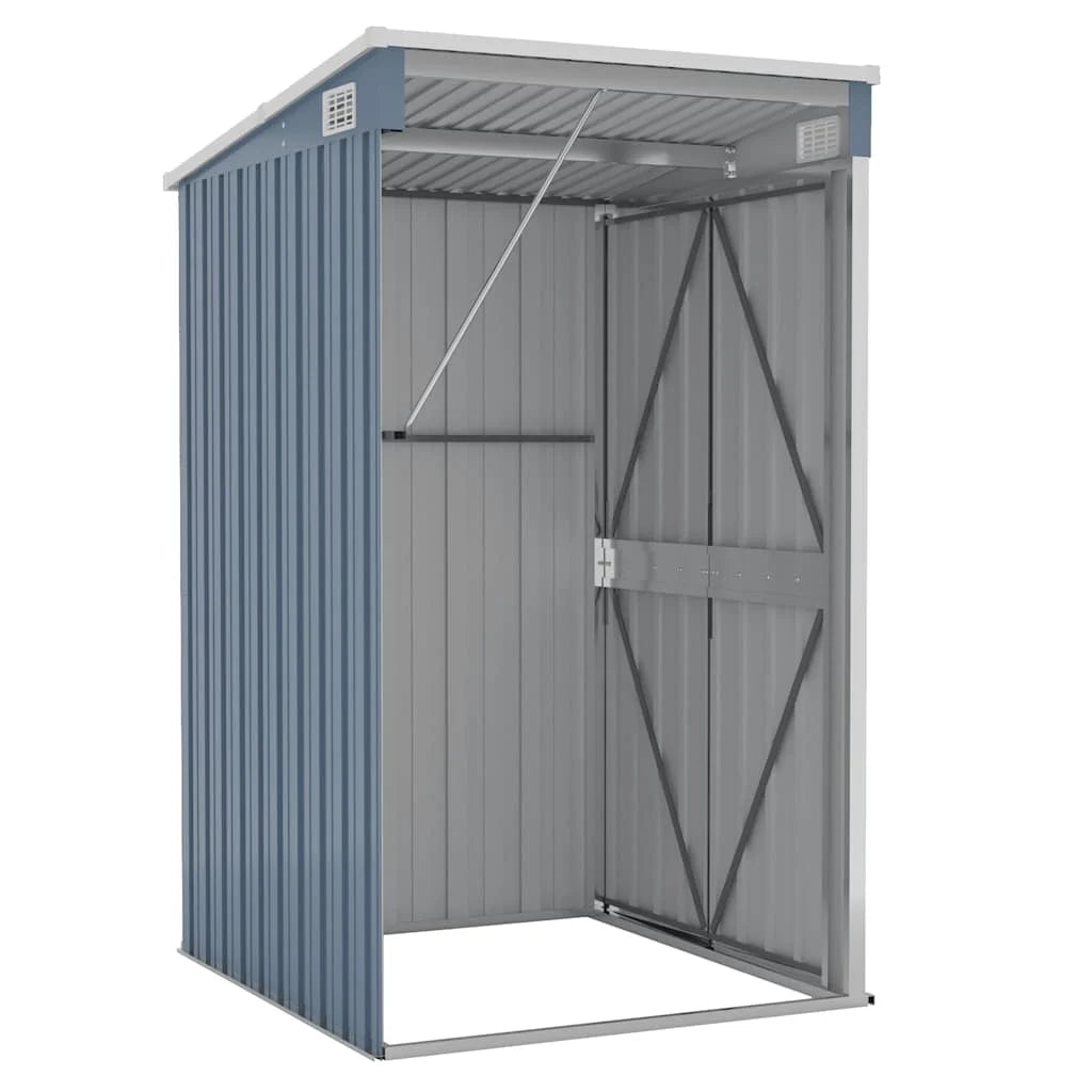 VidaXL Garden Shed Galvanized Steel Nibeza Style