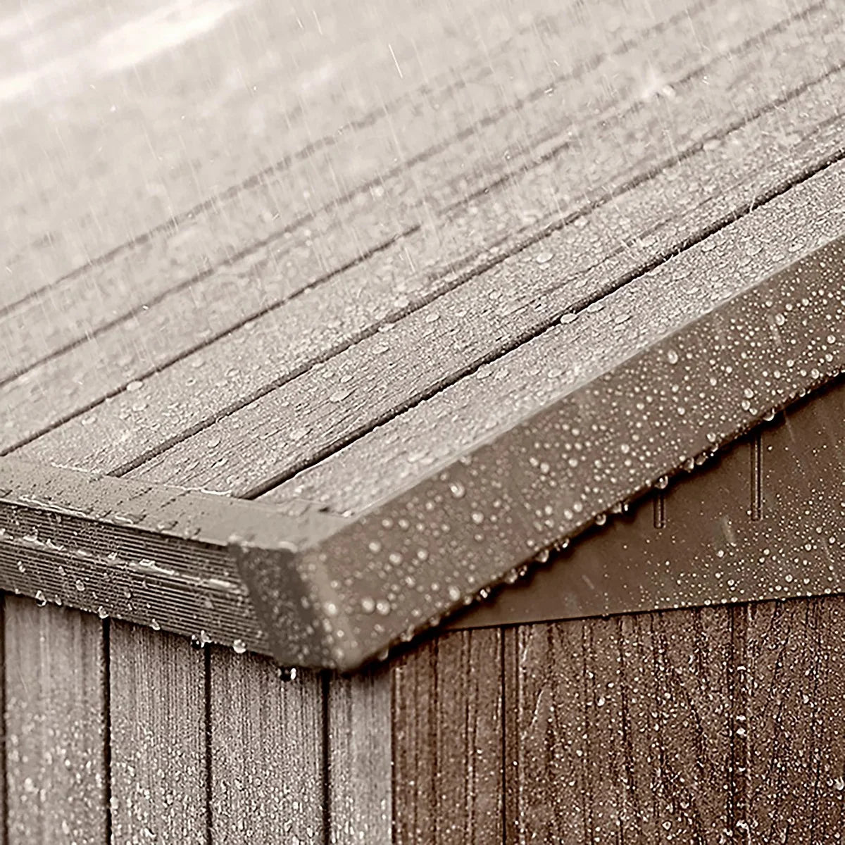 Keter Darwin 8X6 Ft Apex Plastic 2 Door Shed With Floor & 1 Window Nibeza Style