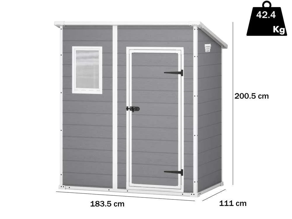 Keter Garden Storage Shed Artisan 77 214x218x226 cm 235572 Nibeza Style