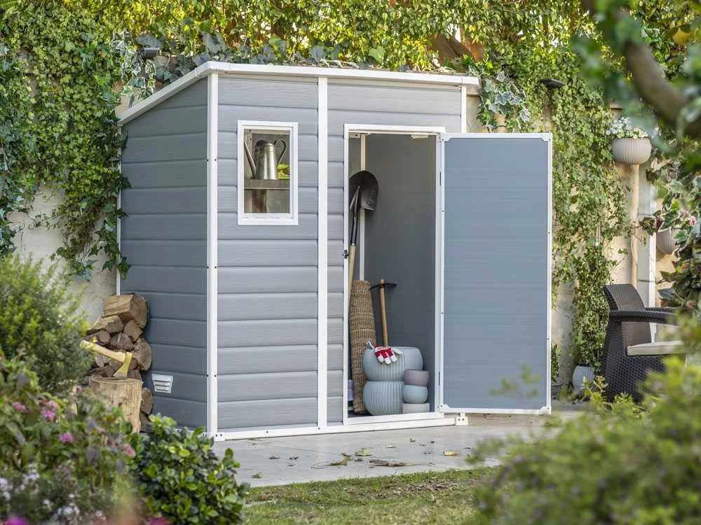 Keter Garden Storage Shed Artisan 77 214x218x226 cm 235572 Nibeza Style