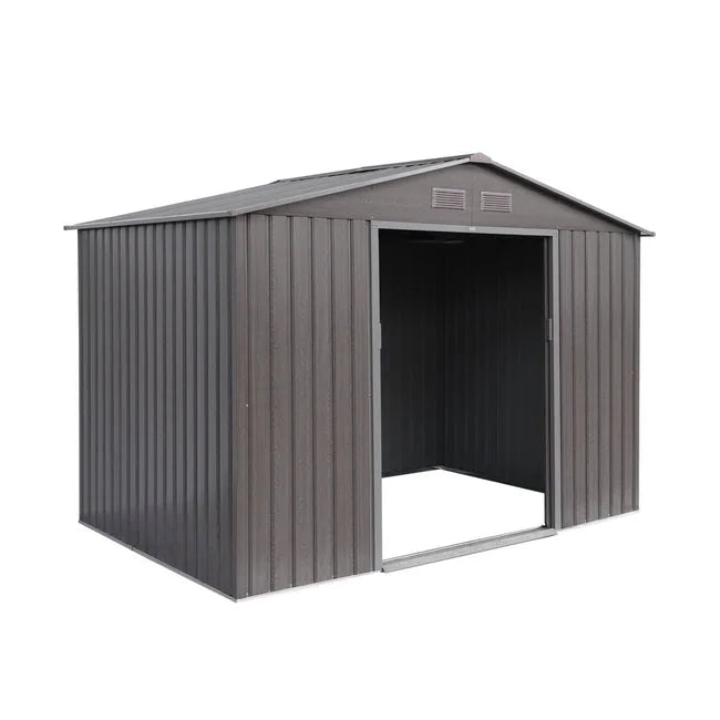 Metal garden shed with anchoring kit Nibeza Style
