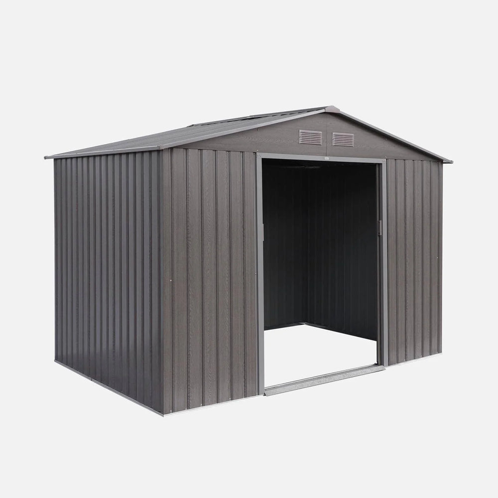 Metal garden shed with anchoring kit, 5.9m² Nibeza Style