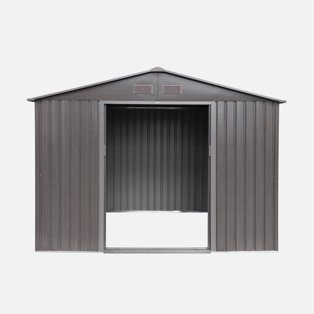 Metal garden shed with anchoring kit, 5.9m² Nibeza Style