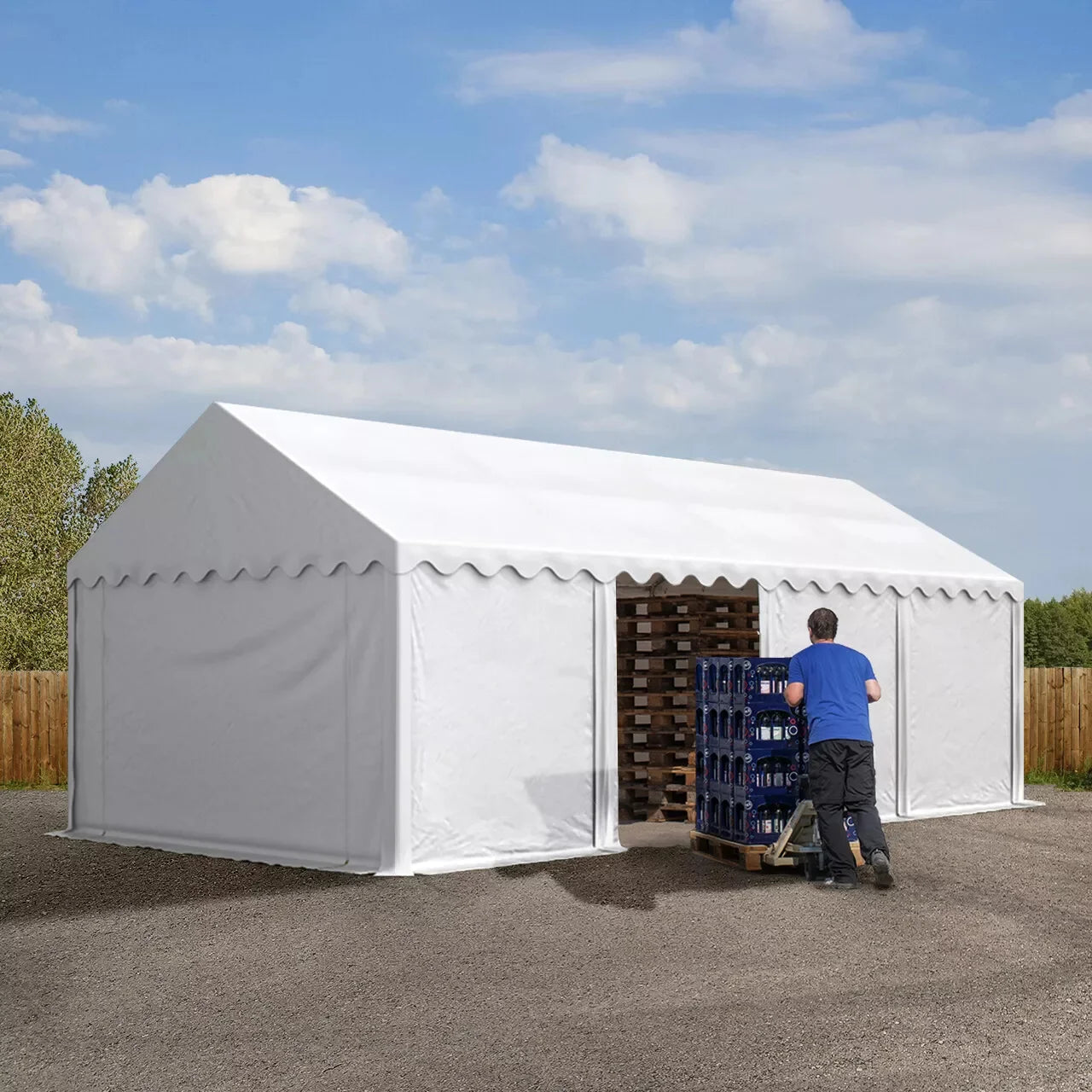 TOOLPORT 4×6 m tent shed 6093 Nibeza Style