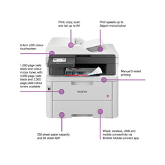 Brother MFC-L3760CDW A4 Color Laser Multifunction Printer Nibeza Style