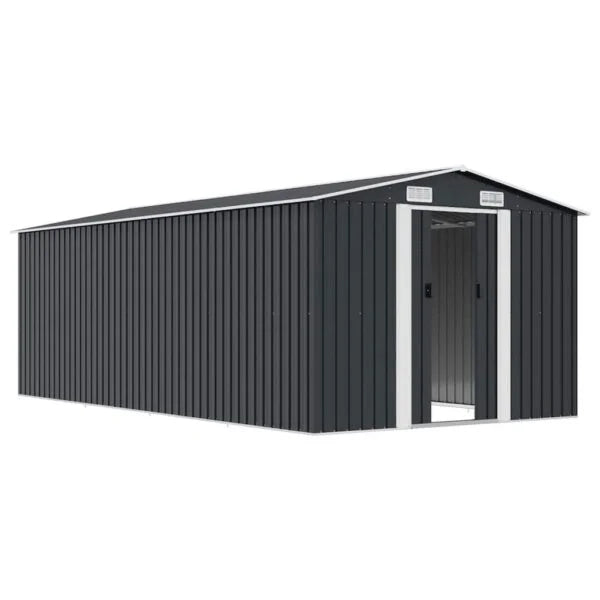 vidaxl Garden Shed 257x489x181 cm Metal Nibeza Style