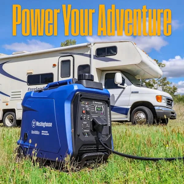 4,000-Watt Gas Powered Portable Inverter Generator with Recoil Start, LED Data Center Nibeza Style